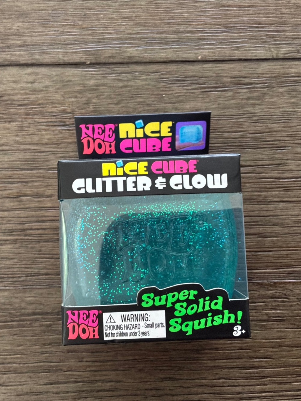 NeeDoh Nice Cube Glitter & Glow